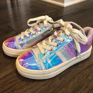 Never worn Girls kidpix glitter sneakers size 13